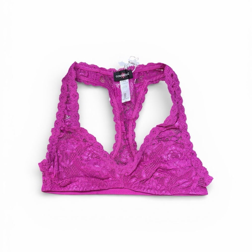 Cosabella Fuchsia Lace Bralette Pettitte Collection